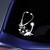 Bargain Max Decals Floral Stethoscope Sticker Decal Notebook Car Laptop 5.5" (White)