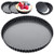 ManYee 9 Inch and 4 Inch 5 Pack Tart Pan with Removable Bottom Non-Stick Carbon Steel Quiche Pan Pizza Pie Tart Baking Dish Pan for Baking Cooking Quiche Pie Pizza