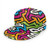 antkondnm Colored Graffiti Snapback Hat Unisex Trucker Hat Hip Hop Plaid Flat Bill Brim Adjustable Baseball Cap