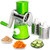 MDCGFOD Rotary Cheese Grater Handheld Round Mandoline Slicer Chopper with Strong Suction Base Cheese Graters for Kitchen Vegetable Slicer Potato Slicer Carrot Cheese Shredder with 3 Drum Blades