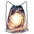 Galaxy004 Drawstring Backpack Gym Sackpack String Bag Sport Sack Water Resistant For Travel