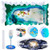 Silicone Resin Tray Molds, Geode Agate Platter Molds with 2 Pcs Irregular Coaster Molds  and  1 Pair Resin Handle Mold  and  1 Pcs Wine Rack Mold, Resin Casting Molds for Faux Agate Tray Serving Board Coaster