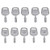JEENDA Start Ignition Key Compatible with John Deere Sears Craftsman AYP MTD Husqvarna Gravely Ariens Poulan Bad Boy CubCadet Delta Mower Garden Tractor (10)