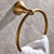 Leyden Towel Ring Antique Brass, Brass Round Hand Towel Holder for Bathroom Wall Mounted