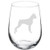 Wine Glass Goblet Boxer Dog (17 oz Stemless)