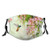 Fashion Face Mask with Replaceable s Activated Carbon Mask ?Hummingbird and Pink Flowers?Washable Skin-Friendly Mask for Adult