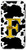 iPhone XS Max Cow Print Black White Sunflower Letter F Monogram Spotted Case