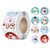 ?2020 Christmas?1 Roll 500 Posts Christmas Sticker Print Santa Claus Snowman Cartoon Patterns for Packing Holiday Gifts Decorating Gift Christmas Ornaments