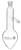 Distilling Flask, 100ml - 14/23 Joint  and  Side Socket - Borosilicate Glass, Pear Shape - Short Neck - Eisco Labs