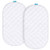 Bamboo Bassinet Mattress Pad Cover Compatible with Graco Sense2Snooze Bassinet, 2 Pack, Waterproof, Ultra Soft Sleep Surface, Breathable and Easy Care