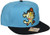 BIOWORLD Pokemon Meowth Embroidered Turquoise Snapback Cap