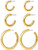 14k Gold Hoop Earrings Set - Hypoallergenic  and  Lightweight Gold Earring Set, 14 Karat Gold Hoop Earrings for Women 14k Real Gold Hoops Earrings for Women Set, Small Hoop Earrings Set 15mm, 20mm  and  40mm
