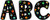 Creative Teaching Press 2-Inch Uppercase Letter Stickers, Dots on Black (4190)