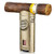 Lighter Torch with Rest Stand Windproof Single Butane Refillable Scorch Lighters (Gold)