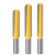 Eyech 3pcs 1/2 Inch Shank Core Cove Box Router Bit Round Nose Router Bit Core Box Round Groove Router Bit