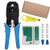Shahe RJ45 Crimp Tool Kit,Cat5 Cat5e Crimping Tool with 100 RJ45 Cat5 Connector and Network Wire Stripper