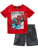 Marvel Spiderman Toddler Boys Athletic T-Shirt and Shorts Set 3T Red