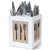 Silverware Caddy Wooden Utensil Cutlery Flatware Caddy Utensils Holder Flatware Cutlery Storage Organizer Holds Spoons Forks Knifes for Kitchen
