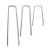 6 Inch Garden Stakes Galvanized Landscape Staples, U-Type Turf Staples for Artificial Grass, Rust Proof Sod Pins Stakes for Securing Fences Weed Barrier, Outdoor Wires Cords Tents Tarps, 100 Pcs