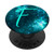 Teal Galaxy Nebula Blue Night Sky Cosmic Stars ~ Letter F PopSockets PopGrip: Swappable Grip for Phones  and  Tablets