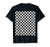 Stylish Checkerboard Black and White Chess Board Pattern T-Shirt
