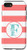 iPhone SE (2020) / 7 / 8 Letter F Initial Monogram Pink And White Stripes Phone Case
