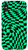 iPhone X/XS Crazy Checkers Black Checkered Board Green Girly Phone Case