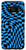 Galaxy S8 Crazy Checkers Blue Checkered Board Black Girly Phone Case