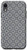 iPhone XR Geometric Vintage Retro Circle pattern Grey White Case