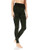 HUE Women's Brushed Seamless Leggings, Assorted, Olive Camo, M/L