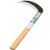 zelin Clearing Sickle,Steel Grass Sickle,Manganese Steel Blade/Hardwood Handle Hand held Sickle Tool -Professional Clearing Vines and Farming Portable Safety Sickle