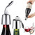 ifory 2 Pack Wine Bottle Stopper, Reusable Stainless Steel Wine Bottle Plug with Silicone Bottle Sealer, Vacuum Bottle Stopper to Keep Wine Fresh