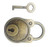 Mini Bronze Vintage Style Lock Mini Bear Head Antique Lock Replica Padlock with Keys,1 Pack