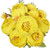 Jyi Hope Vintage Artificial Peony Silk Fake Flowers Faux Peonies Bouquet for Home Wedding Party Decoration (Yellow)