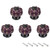 Pumpkin Drawer Knobs Karcy Knobs for Dresser Drawers Ceramic Knobs 1.54x1.5 inch(DxH) Single Hole with Mounting Screws Violet Pack of 5