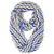 Tapp C. Vertical Chevron Sheer Infinity Scarf - Blue/Tan/White