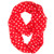 Tapp C. Fashion Polka Dots Infinity Scarf - Red