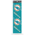 NFL Rico Industries Die Cut 4-Piece The Quad Sticker Sheet, Miami Dolphins Team Color, 3 x 11.5-inches