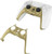 PS5 Controller Replacement Shell,PS5 Dualsense Controller DIY Shell Decorative Strip (Gold)