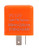 Carkio 2 Pin 12V Flasher Relay Universal Motorcycle Electronic Turn Signal Flasher Relay Speed Adjustable LED Flasher Fix Motorcycle Turn Signal Hyper Flash (Orange)