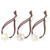 NUOBESTY 3pcs Girls Cartoon Elastic Hair Ties Cute Ponytail Holders with Pearl and Beads Hair Ropes Band Hair Ring for Girls Children Kids