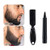 Relleno de lápiz para barba para hombre, Punta de microhorquilla para aplicación sin costuras, para bigote y cejas/barbero, a prueba de agua y sudor, aspecto juvenil natural (Black, PenplusBrush)