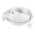 uxcell RJ11 6P2C Modular Telephone Extension Cable Wire White 6M 20Ft