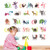 MyBuddy Animal Wall Stickers and Light Switch Stickers,Wall Decals with Colourful ABC Letters, Educational Alphabet Wall Stickers Removable as Gift for Kids Nursery Bedroom Living Room