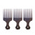 Lurrose Hair Pick Comb Smooth Hair Pick Comb Afro Hair Comb Hairdressing Styling Tool for Natural Curly Hair Massage Comb 3pcs (Grey)