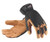 Galeton 9120050-XL Max Extra Pigskin Palm Mesh Back Utility Work Gloves with Slip-On Cuff, X-Large, Beige/Black