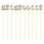 DOITOOL Dessert Forks 100pcs Disposable Fruit Picks Bamboo Cake Cocktail Picks Sticks Party Supplies Favors for Home Bar (Wooden Fruit 12cm)