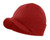 Home Prefer Men's Winter Beanie Hat with Brim Warm Double Knit Cuff Beanie Cap Red