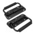 Sscon 3 inch x 1 inch Spring Loaded Pull Handles Black Heavy Duty Tool Box, Trunk Surface Mounted Pull Handles, with 13mm Thickness PVC Grip (2 Packs)