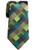 Retreez Vintage Geometric Pattern Woven Microfiber 3.15 inch Men's Tie - Green